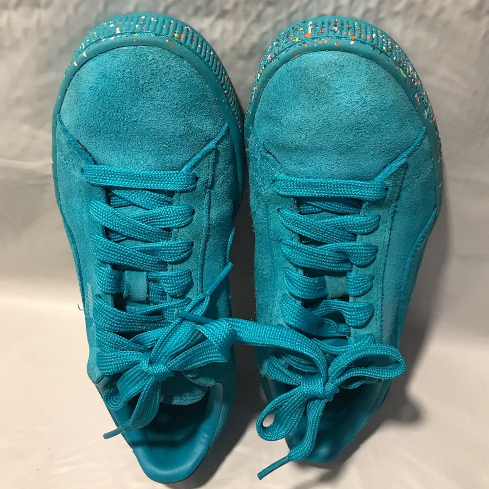 Suede Classic Multi Splatter Size 6 Fruity Pebbles